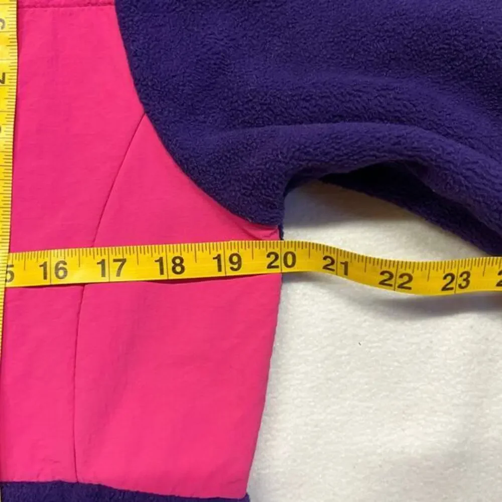 The North Face Womens Custom Denali‎ Fleece Full Zip Jacket Medium Pink & Purple - Picture 9 of 14